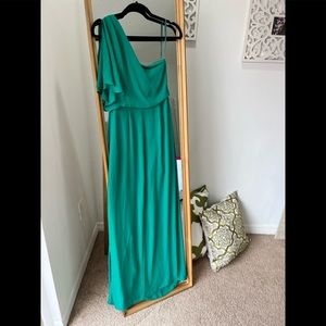 Green BCBG gown